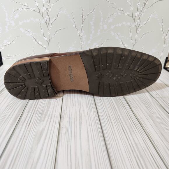 Steve Madden P-Ender Brown Leather Upper Oxford Dress Shoes Men's 13 - Picture 8 of 10